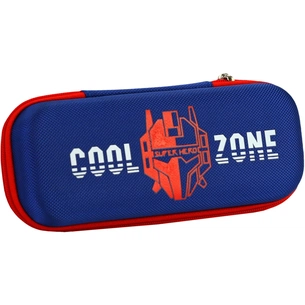 Пенал Cool For School з тисненням 1 відділення Блакитний (B-8007-dk.blue) зображення 1