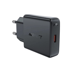 Зарядний пристрій Acefast A65 USB-C PD20W GaN ultra-thin Black (6974316282686) зображення 1