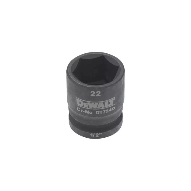 Головка торцева DeWALT ударна IMPACT 1/2" х 22 мм, шестигранна (DT7540) - зображення 1