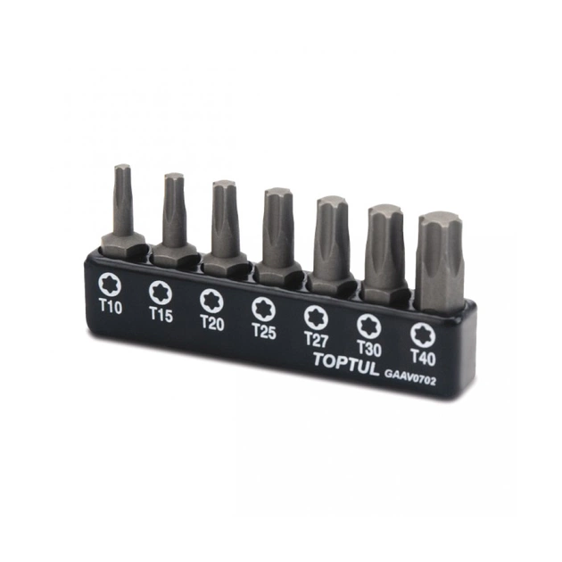 Набір біт Toptul TORX 1/4" 7од. (T10-T40) (GAAV0702) - изображение 1