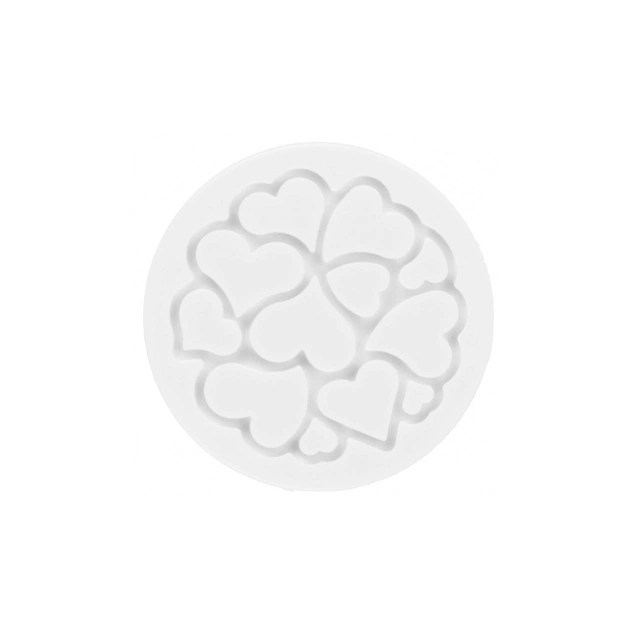 Кондитерський килимок Silikomart для декорування Міні Серце 6 шт х 2 мл (MINI LOVE DECOR) - picture 1