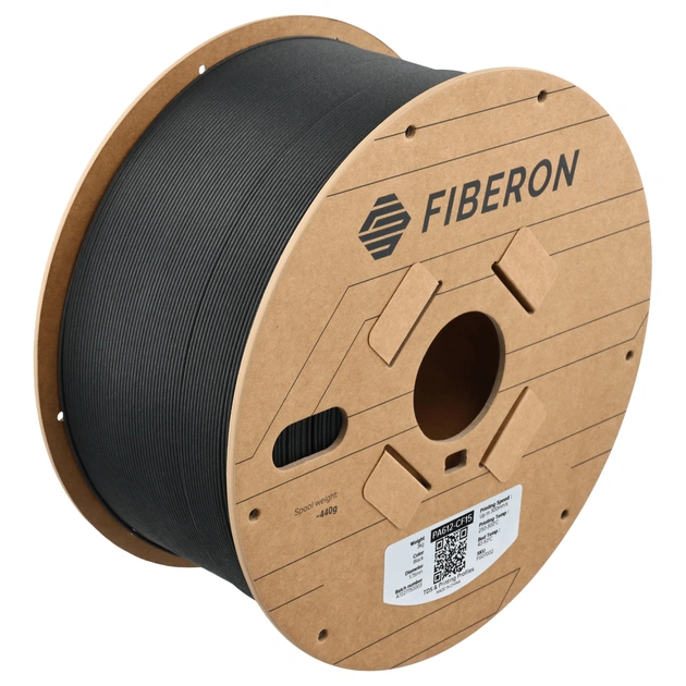 Пластик для 3D-принтера Polymaker Fiberon PA612-CF15 1,75mm 3kg BLACK (FG07002) - зображення 1