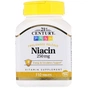 Вітамін 21st Century Ніацин, 250 мг,  110 пігулок (CEN-22849) - зменшене зображення 1
