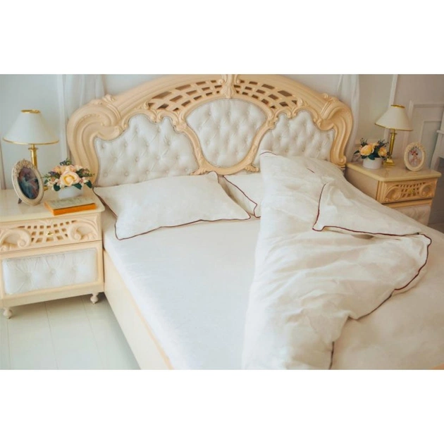 Постільна білизна MirSon Сатин Premium Corner Moko White 143x210x2 (2200001484528) - изображение 1