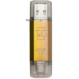 Флеш-накопичувач USB 3.0 16GB Type-C T&G 009 Star Series Gold (TG009TC-16GGD3) зображення 1