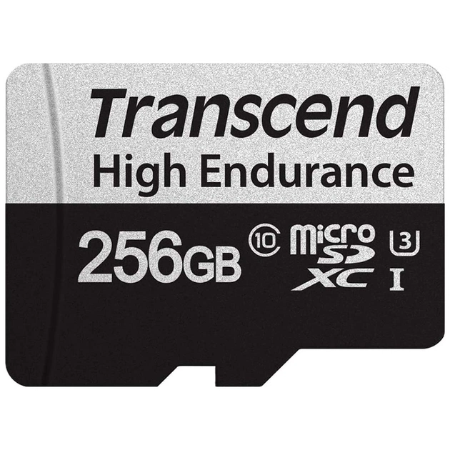 Карта памяти Transcend 256GB microSDXC class 10 UHS-I U3 High Endurance (TS256GUSD350V) - изображение 1