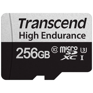 Карта пам'яті Transcend 256GB microSDXC class 10 UHS-I U3 High Endurance (TS256GUSD350V) зображення 1