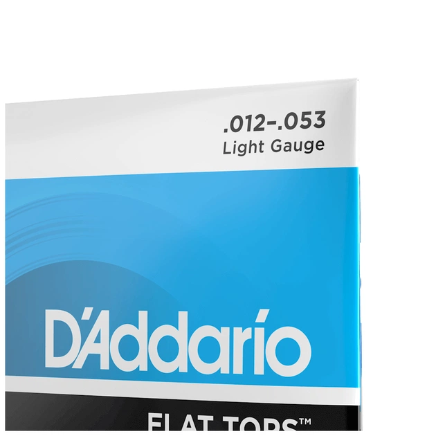 Струни для гітари D'Addario Flat Tops Phosphor Bronze Light (12-53) (EFT16) - picture 4