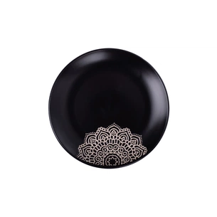 Тарілка Limited Edition Kora 25 см Обідня Чорна (JH5277S-1) зображення 1