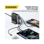 Зарядное устройство Essager 3xUSB-C + 3xUSB-A 85W GaN black (EZC85W-SXB0G-Z) - уменьшенное изображение 6