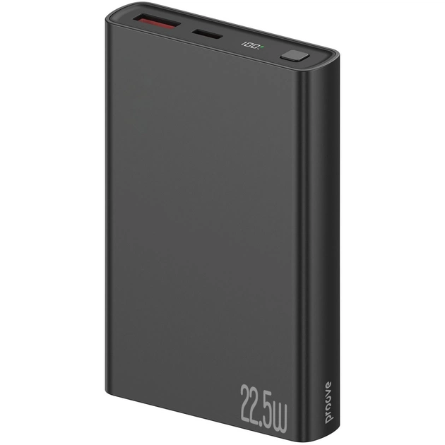 Універсальна мобільна батарея Proove Hyper Flux Plus 22.5W 10000mAh Black (PBF122120001) - зображення 1