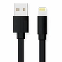 Дата кабель USB 2.0 AM to Lightning 1.0m Premium black REAL-EL (EL123500034) - зменшене зображення 1