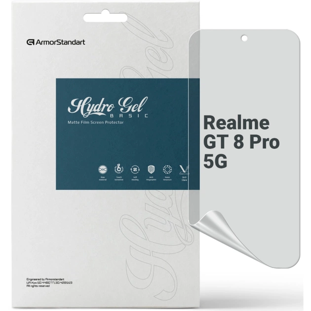 Плівка захисна Armorstandart hydrogel Matte Realme GT 8 Pro 5G (ARM90398) - зображення 1