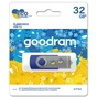 USB флеш накопичувач Goodram 32GB UTS2 Ukraine Process Blue USB 2.0 (UTS2-0320B0R11-UA) - зменшене зображення 2
