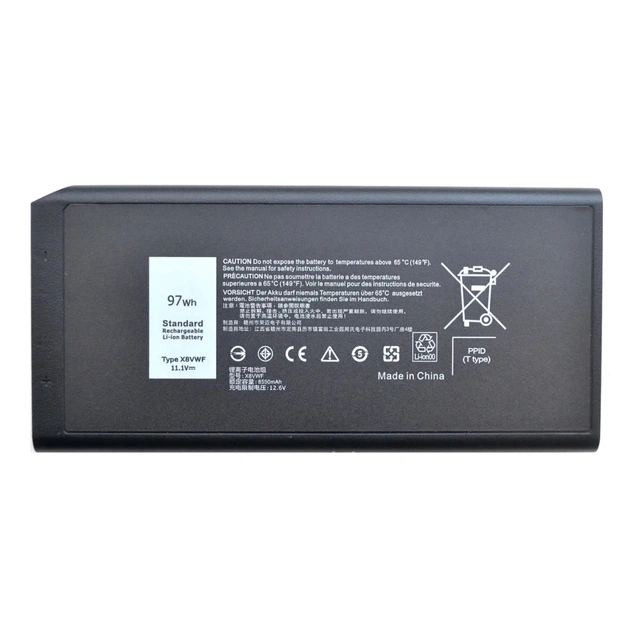Акумулятор до ноутбука Dell Latitude E7404 X8VWF, 97Wh (8550mAh), 9cell, 11.1V, Li-ion AlSoft (A47992) - зображення 1