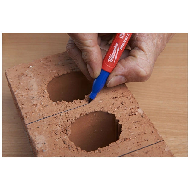 Набір маркерів Milwaukee INKZALL ультра-тонких, синій, червоний, зелений, чорний, 4шт (48223106) - picture 7