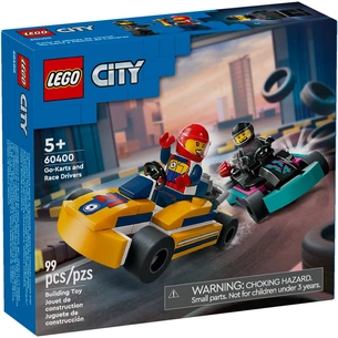 Конструктор LEGO City Картинг і гонщики 99 деталей (60400) зображення 1