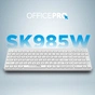 Клавіатура OfficePro SK985W Wireless/Bluetooth White (SK985W) - зменшене зображення 4