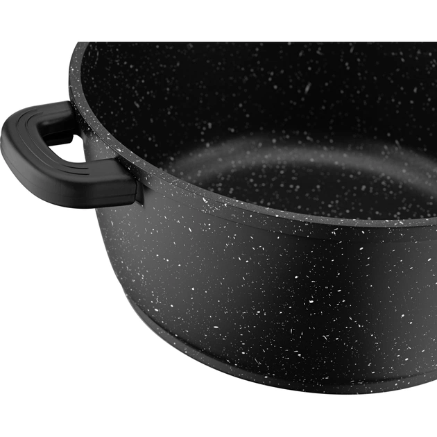 Каструля Ardesto Gemini Anzio скляна кришка 24 см 4,4 л чорна (AR2424GE) - picture 7