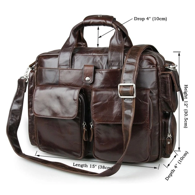 Сумка Vintage Коричнева (14370) - зображення 2