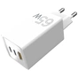 Зарядний пристрій Sigma 2xUSB-C PD65W + 1xUSB QC3.0 GaN X-power PS65-01 white (4827798637715) - зменшене зображення 9