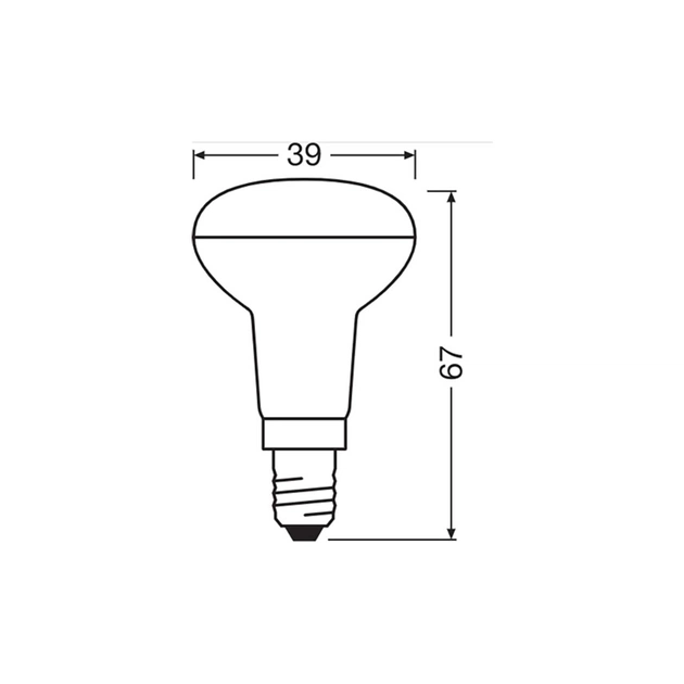 Лампочка Osram LED R39 25 36 1,5W/827 230V E14 (4058075433243) - picture 3