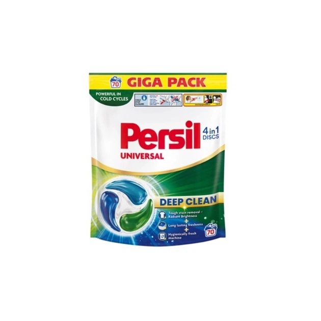 Капсулы для стирки Persil 4in1 Discs Universal Deep Clean 70 шт. (9000101846270) - изображение 1