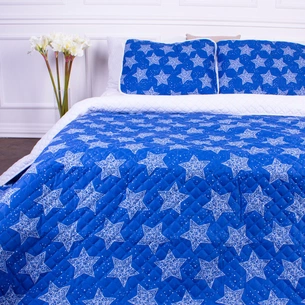 Покривало MirSon набір Print Line №7129 Blue Star 150х210 + наволочка 50х70 (2200006079187) зображення 1