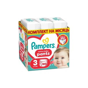 Підгузки Pampers Active Baby Pants Розмір 3 (6-11 кг) 180 шт (8006530305716) зображення 1
