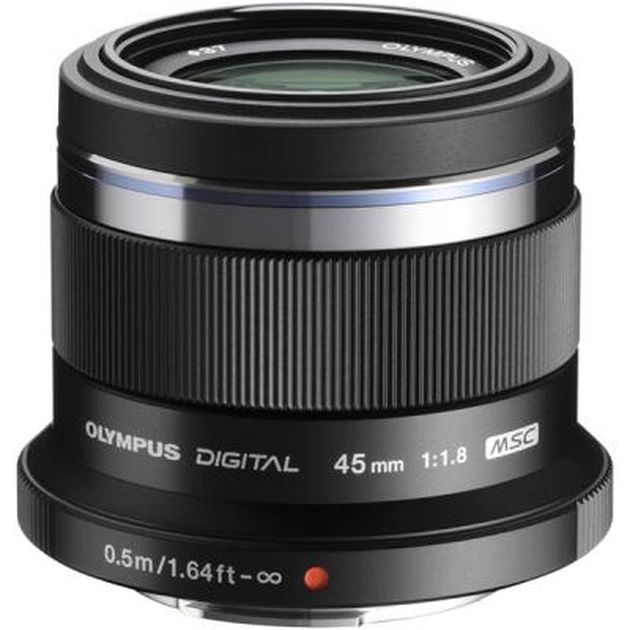 Об'єктив Olympus ET-M4518 45mm 1:1.8 Black (V311030BE000) - зображення 1