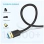 Дата кабель USB 3.0 AM/AM 0.5m US128 black Ugreen (10369) - зменшене зображення 3