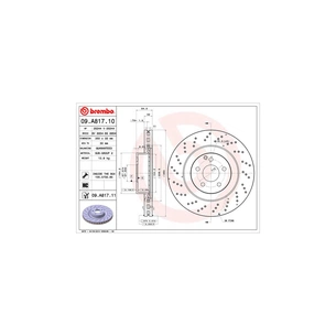 Гальмівний диск Brembo 09.A817.11 зображення 1