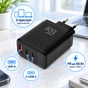 Зарядний пристрій Vinga 2xUSB-C + USB-A Display 65W (VCR65ACCDB) - зменшене зображення 3