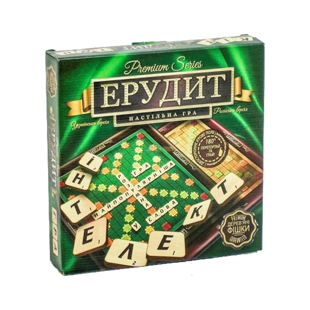 Настольная игра Danko Toys Эрудит Premium series (Erudite Premium series) (укр - рус.) (G-ER-U-01) - изображение 1
