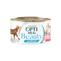 Консерви для котів Optimeal Beauty Podium смугастий тунець у соусі з кальмарами 70 г (4820215366243) - зменшене зображення 1