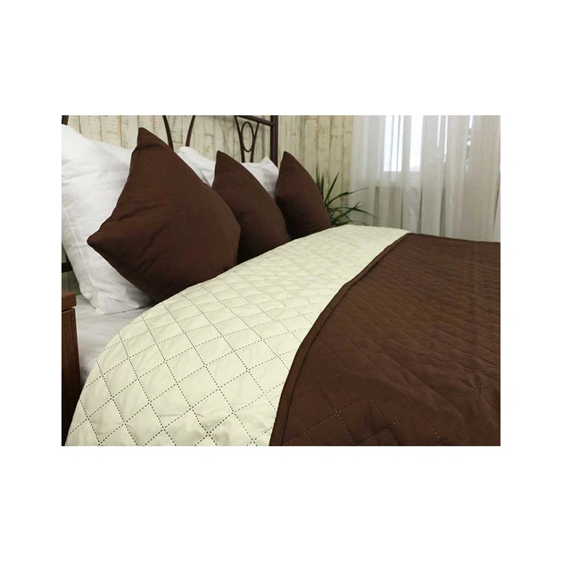 Покривало Руно Двостороннє Барселона шоколадно-молочне 150х212 см (360.52У_Барселона) - picture 2