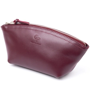 Косметичка Grande Pelle Зі шкіри Сливова (11300) зображення 1