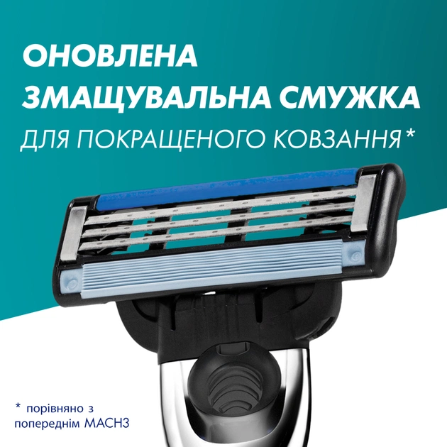 Змінні касети Gillette Mach3 Turbo 5 шт. (7702018552344) - picture 6
