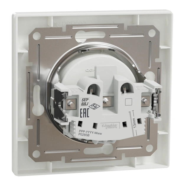 Розетка Schneider Electric ASFORA без заземлення біла (EPH3000121) - зображення 7