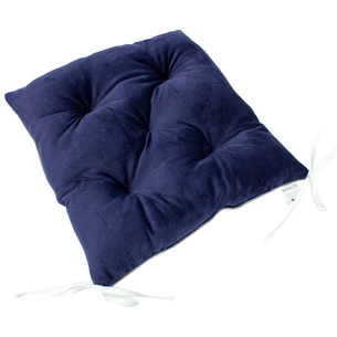 Подушка на стілець MirSon 28-0006 Navy blue Velvet 40х40 см (2200006185901) зображення 1