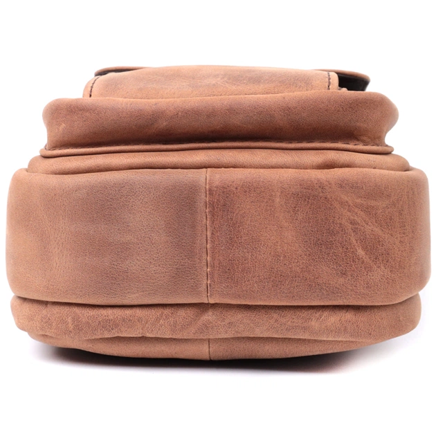 Сумка Vintage Винтажная для мужчин из натуральной кожи Коричневая (22811) - изображение 7