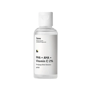 Тонік для обличчя Sane PHA + AHA + Vitamin C 2% Purifying Glow Solution 50 мл (4820266830588) изображение 1