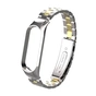 Ремінець до фітнес браслета XoKo Metal Premium Band для Xiaomi Mi band 5 Silver-Gold (XK-MTL-SLRGD) - зменшене зображення 1