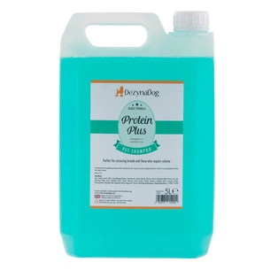 Шампунь для тварин Dezynadog Protein Plus High Volume для стрижених порід для зміцнення і об'єму неслухняної шерсті 5 л (5052372014944) зображення 1
