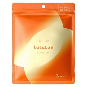 Маска для обличчя Lululun Aura Bright Проти тьмяності шкіри з вітаміном С та глутатіоном 7 шт. (4580794011971) зображення 1