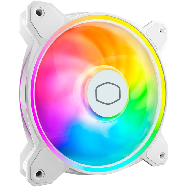 Кулер до корпусу CoolerMaster MasterFan MF120 HALO White Edition (MFL-B2DW-21NP2-R2) - зображення 1