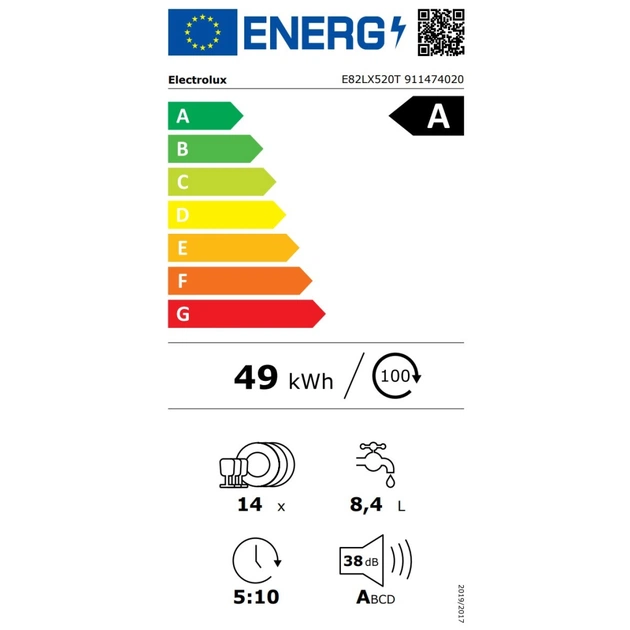 Посудомийна машина Electrolux E82LX520T - зображення 16
