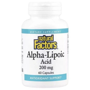 Вітамінно-мінеральний комплекс Natural Factors Альфа-ліпоєва кислота, 200 мг, Alpha-Lipoic Acid, 60 капсул (NFS-02098) зображення 1