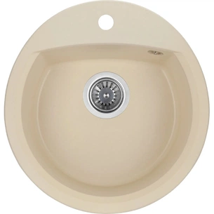 Мийка кухонна GRANADO RONDA ivory з сифоном (470*490mm.) (gr2204) изображение 1