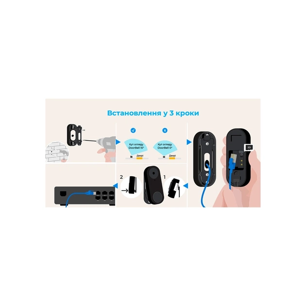 Дверний дзвінок Reolink Video Doorbell WiFi (D340W) - picture 10